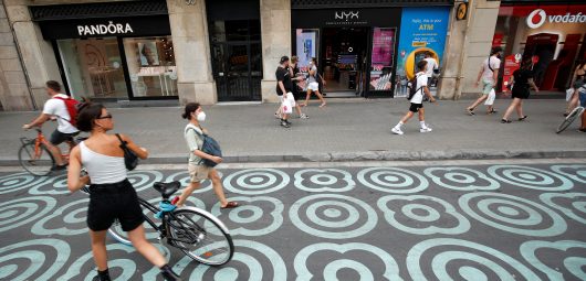 Barcelona pedestrians