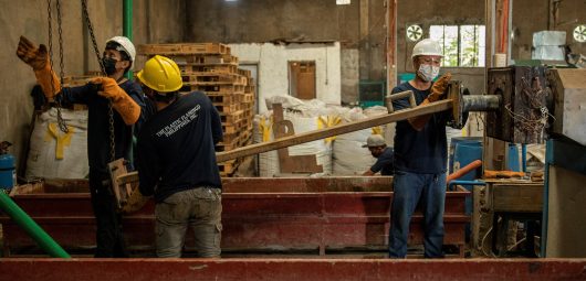 Making lumber out of plastics