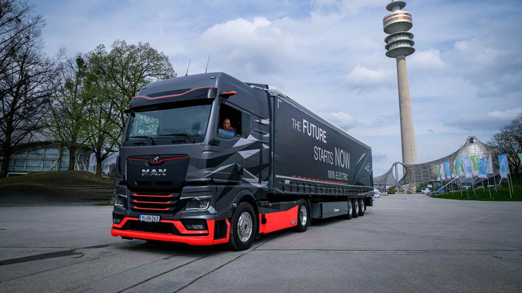 Truck charging EV