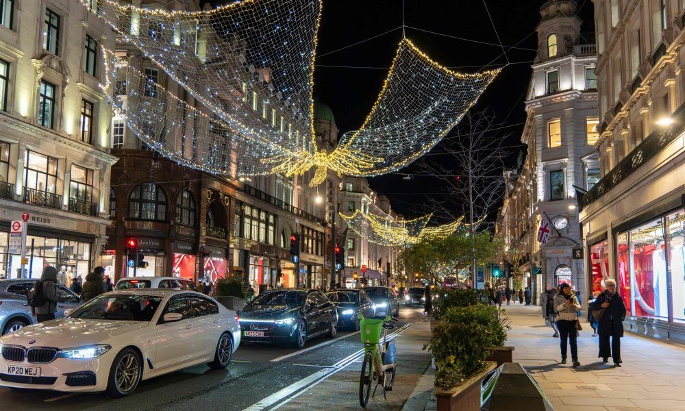 Christmas London shopping