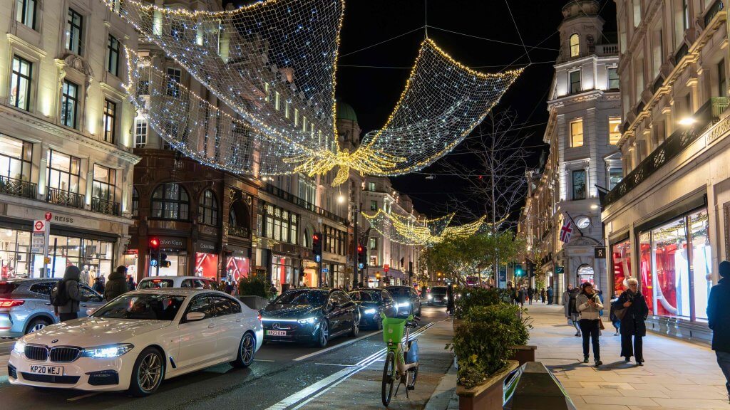 Christmas London shopping