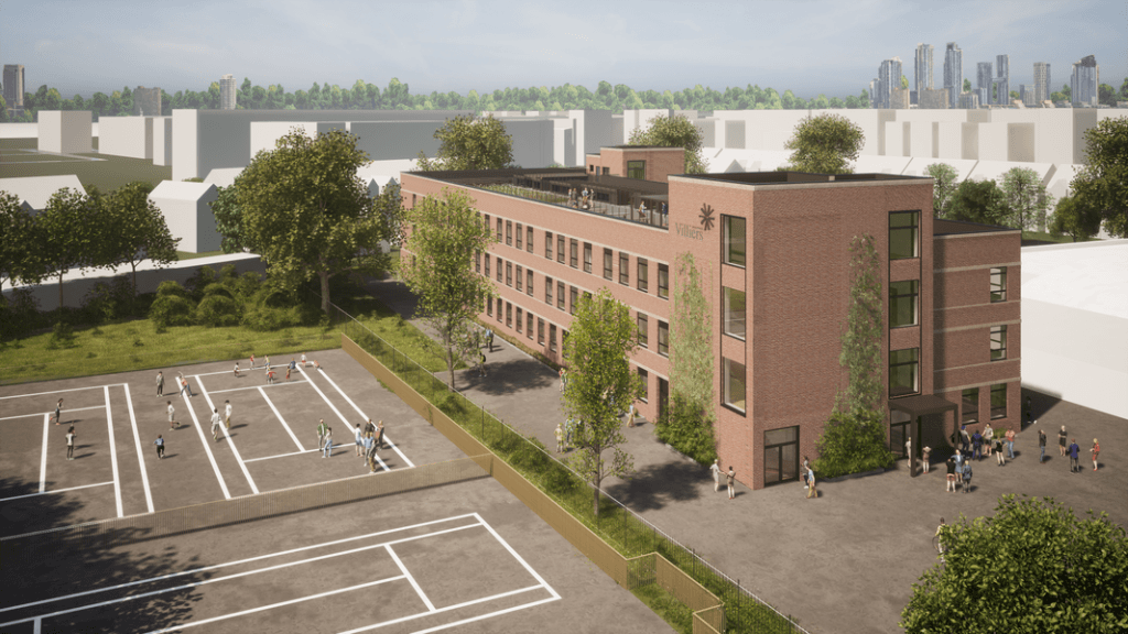 Villiers High School in Southall concept